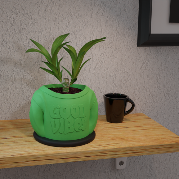 Good vibes sweater plant pot