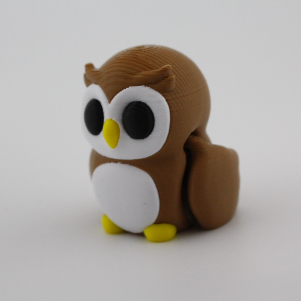 Owl fidget toy - moving wings and great facial expression