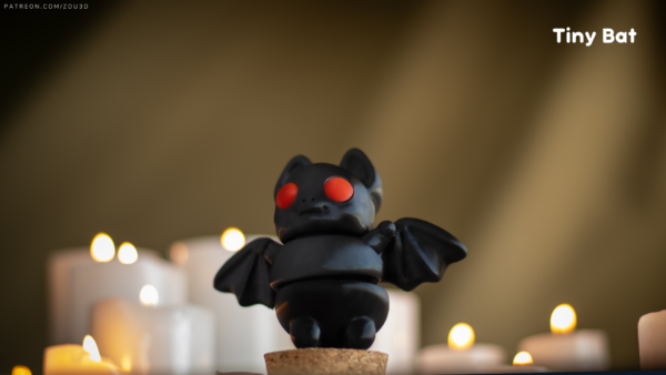 Spooky Bat - Glow in the dark eyes! - Cute little wings - Image 2