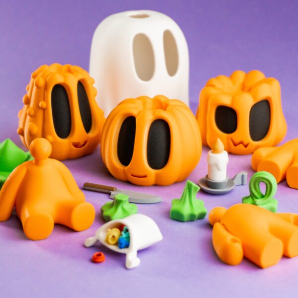 Pumpkin style Characters, Pack of 4- Jack O Lantern, perfect Halloween gift - Image 9