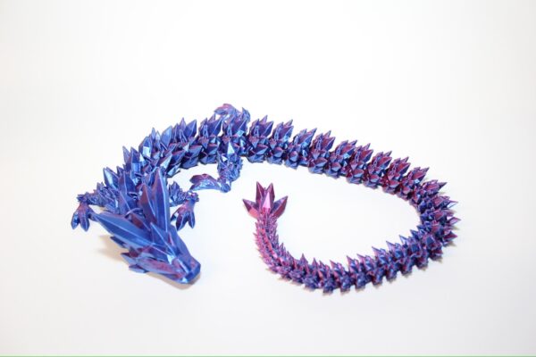 Articulated Crystal Dragon - fun fidget toy for children, kids or adults alike - Choice of colour or size - Authorised seller