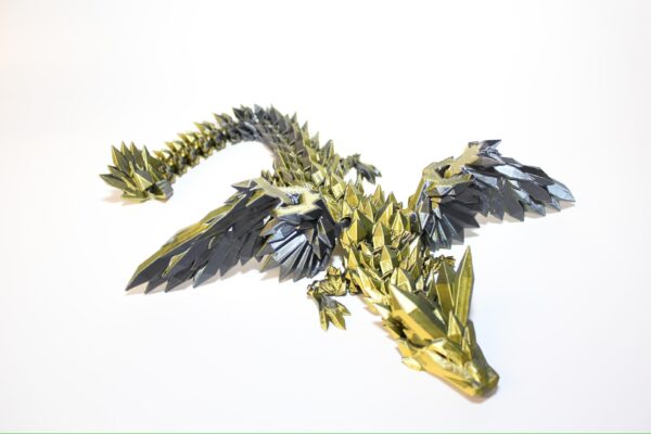 Articulated Crystal Winged Dragon - fun fidget toy for children, kids or adults alike - Choice of colour - Authorised seller - Image 4