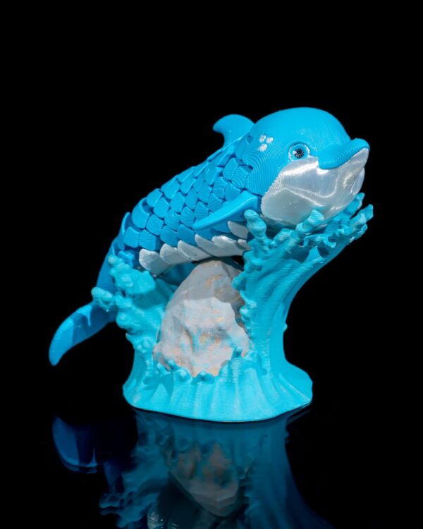 Flexi Dennis, The Dolphin Fidget Toy with Stand - Image 7