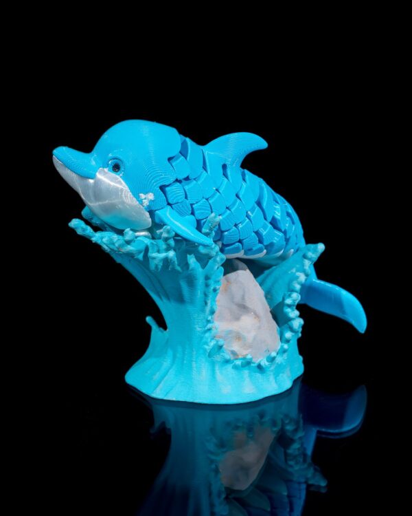 Flexi Dennis, The Dolphin Fidget Toy with Stand - Image 5