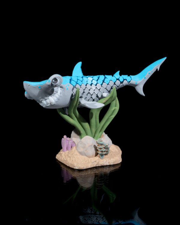 Flexi Hanz, The Hammerhead Shark fish Articulated Fidget Toy - Image 2