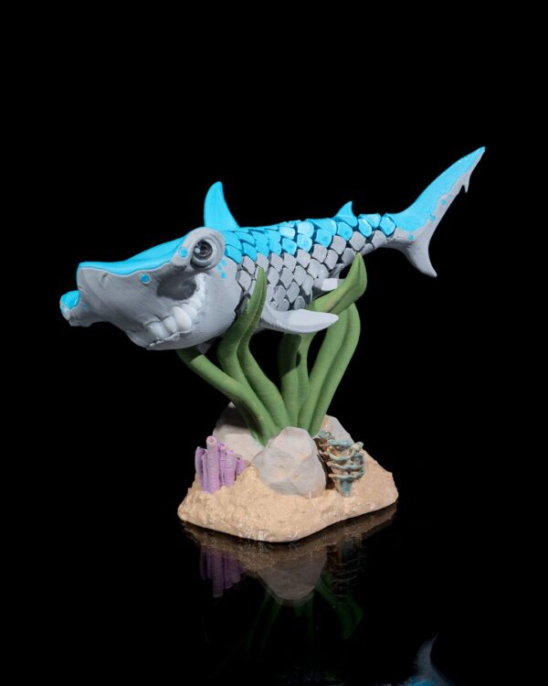 Flexi Hanz, The Hammerhead Shark fish Articulated Fidget Toy