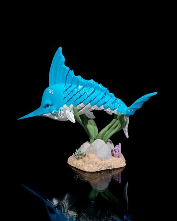 Flexi Merlin, The Marlin Fish Articulated Fidget Toy - Image 2